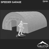Tabletop Terrain Building Speeder Garage - Ord Ferrum