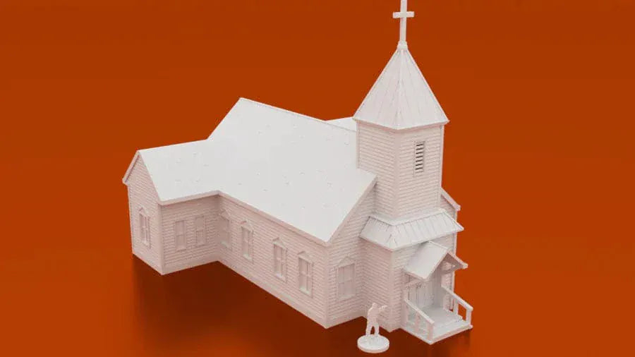 Tabletop Terrain Building St. Gabriel's Church - Wild West Building