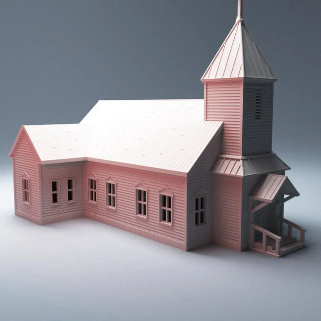 Tabletop Terrain Building St. Gabriel's Church - Wild West Building