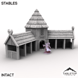 Tabletop Terrain Building Stables - Kingdom of Saxonia