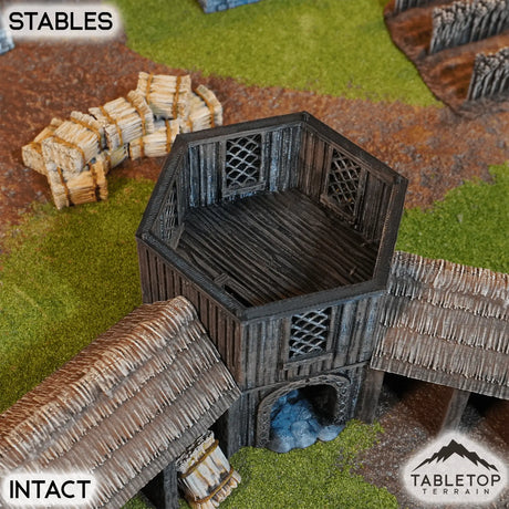 Tabletop Terrain Building Stables - Kingdom of Saxonia