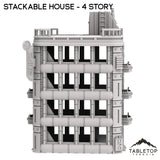 Tabletop Terrain Building Stackable House - Futuristic City