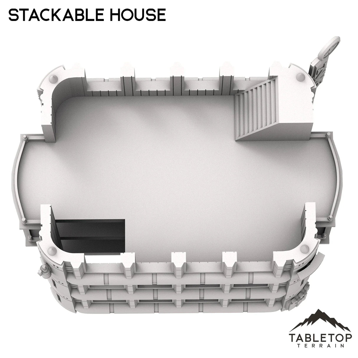 Tabletop Terrain Building Stackable House - Futuristic City