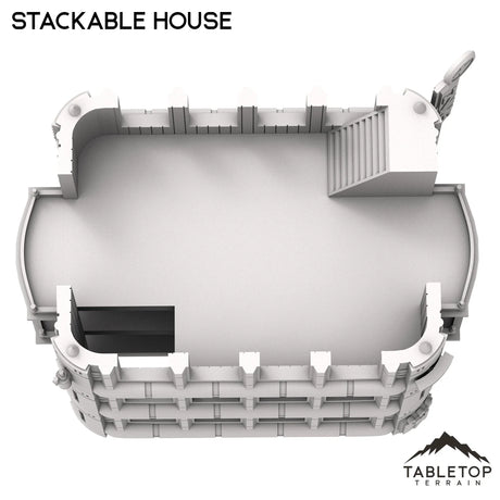 Tabletop Terrain Building Stackable House - Futuristic City