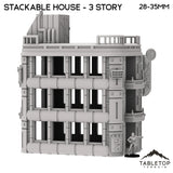 Tabletop Terrain Building Stackable House - Futuristic City