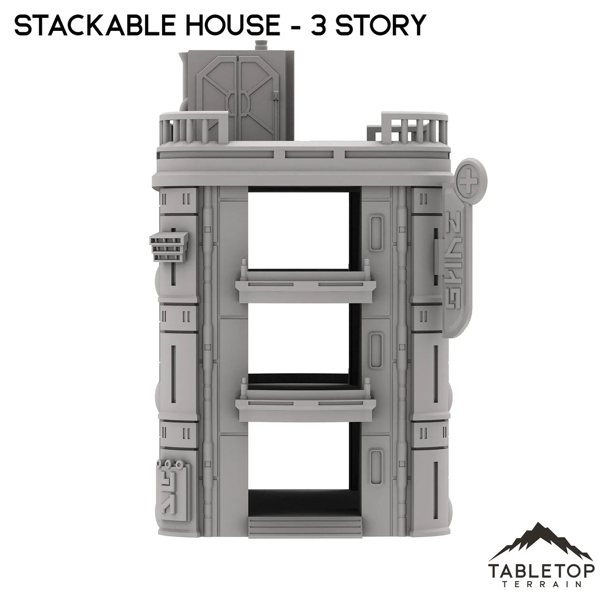 Tabletop Terrain Building Stackable House - Futuristic City