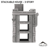 Tabletop Terrain Building Stackable House - Futuristic City