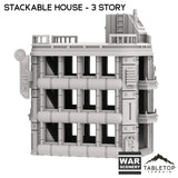 Tabletop Terrain Building Stackable House - Futuristic City