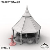 Tabletop Terrain Building Stall 3 / 40mm Market Stalls