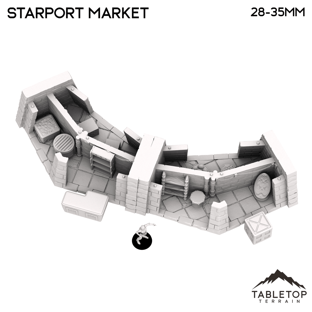 Tabletop Terrain Building Starport Market