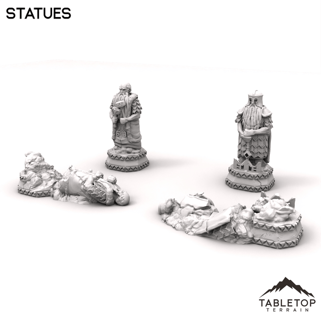 Tabletop Terrain Building Statues - Kingdom of Durak Deep
