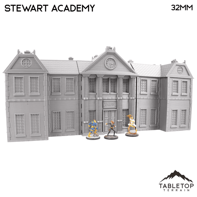 Tabletop Terrain Building Stewart Academy for the Gifted