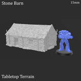 Tabletop Terrain Building Stone Barn - WWII Building