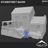 Tabletop Terrain Building Stonestreet Bakers - Country & King - Fantasy Historical Building