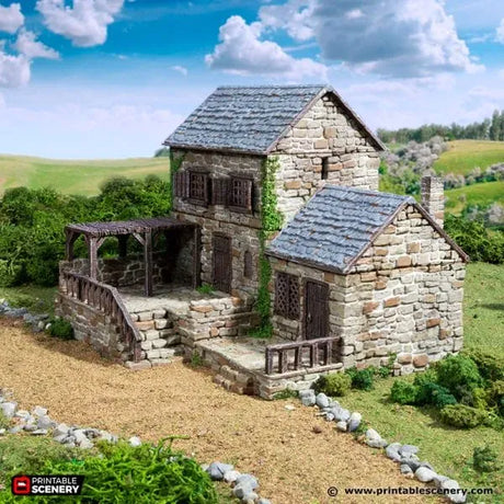 Tabletop Terrain Building Stonestreet Bakers - Country & King - Fantasy Historical Building