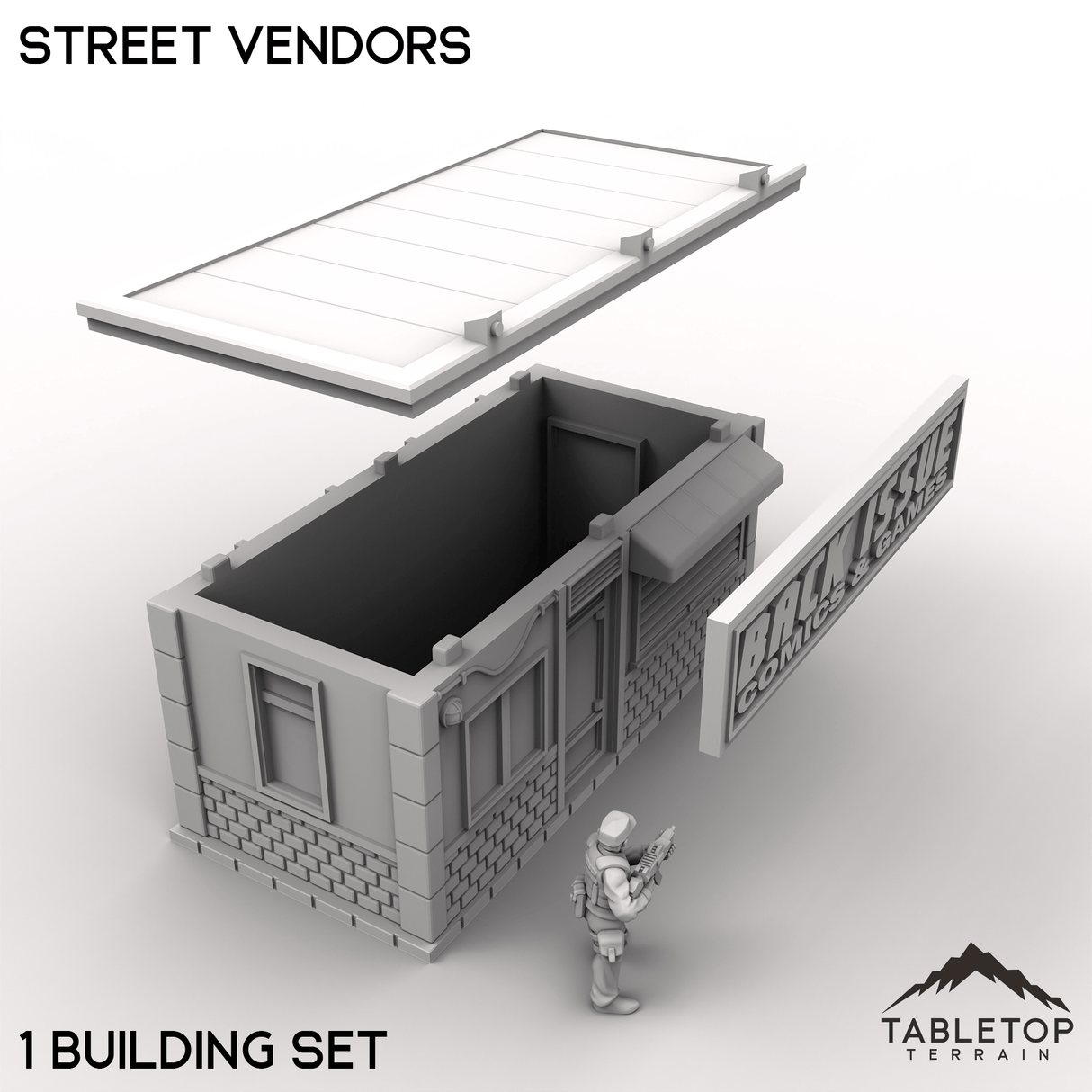 Tabletop Terrain Building Street Vendors - MCP Building