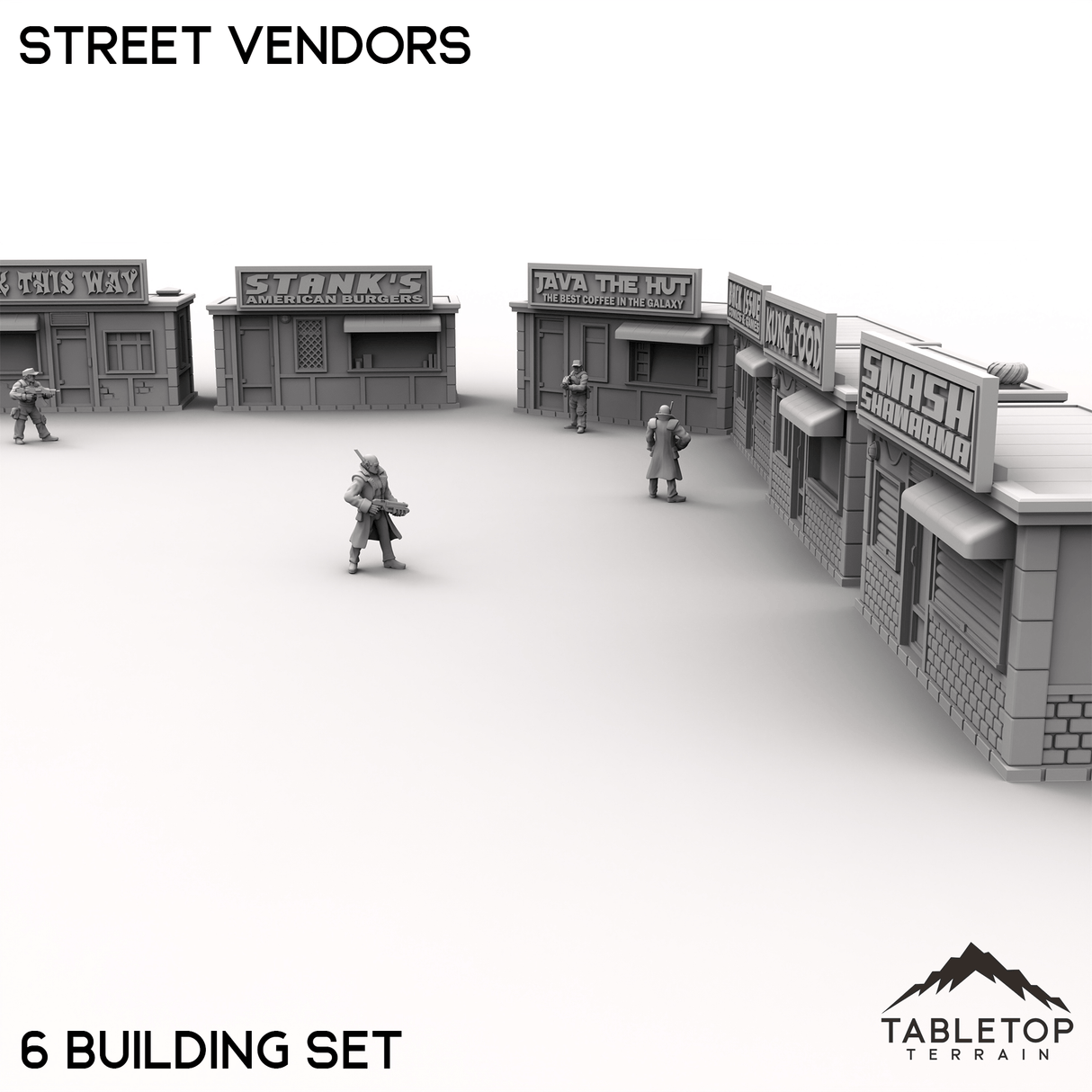 Tabletop Terrain Building Street Vendors - MCP Building