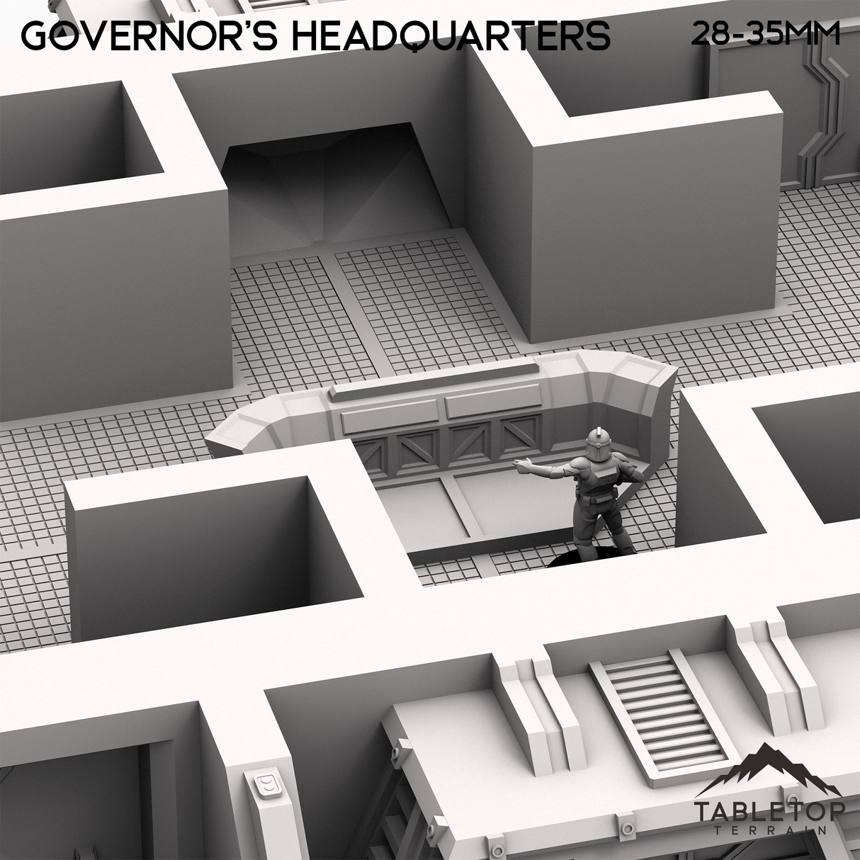 Tabletop Terrain Building Stronghold Governor's Headquarters