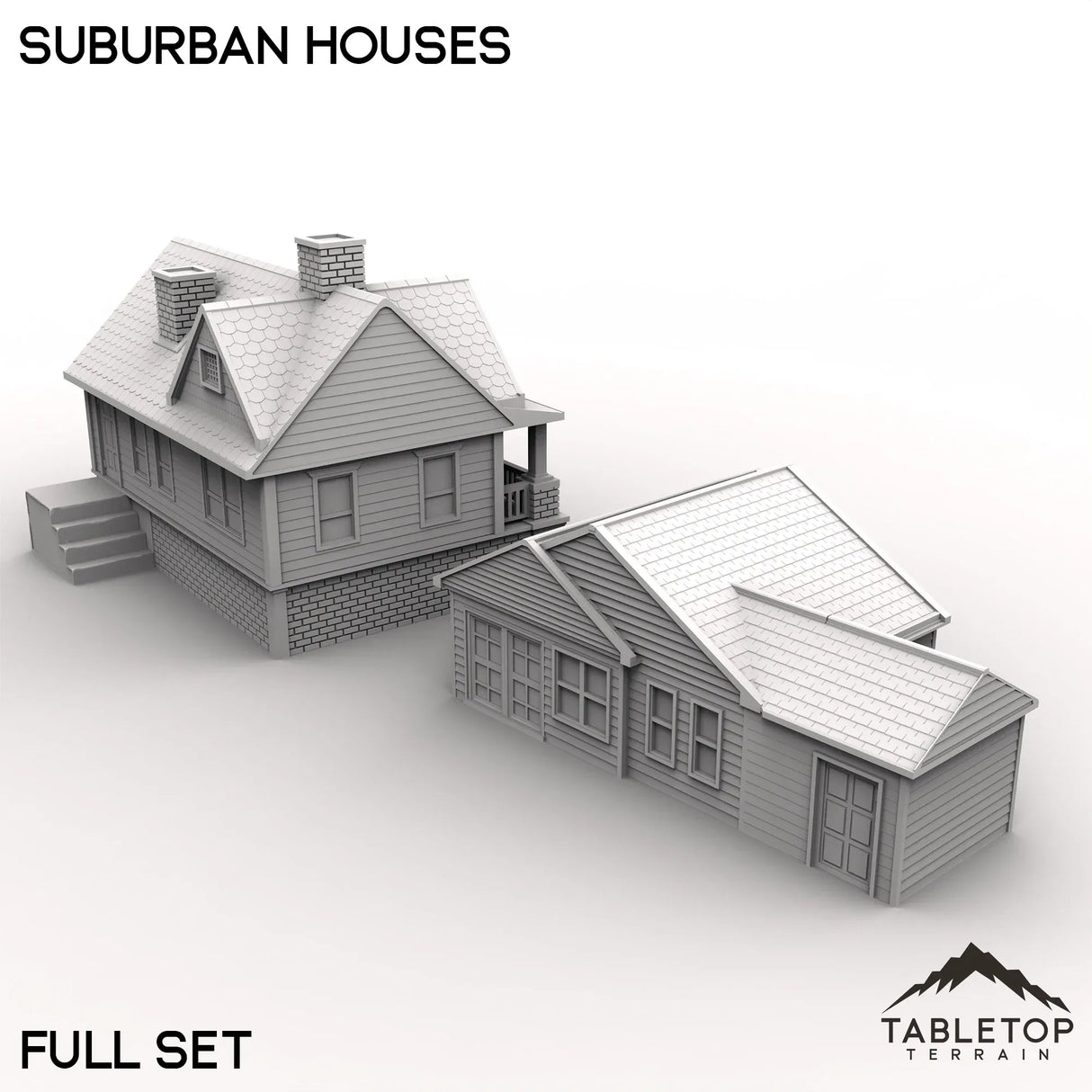 Tabletop Terrain Building Suburban Houses