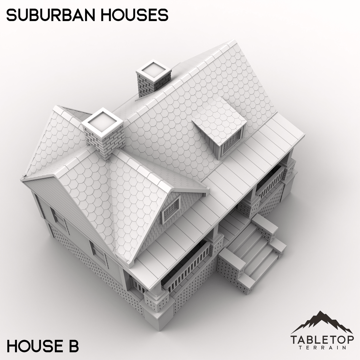 Tabletop Terrain Building Suburban Houses