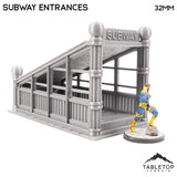 Tabletop Terrain Building Subway Entrance Set - Marvel Crisis Protocol Terrain