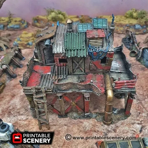 Tabletop Terrain Building Survivalist Shack - Apocalyptic Building