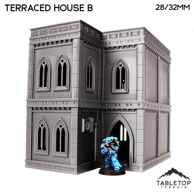 Tabletop Terrain Building Terraced House B - Emerita, Imperial Suburbs