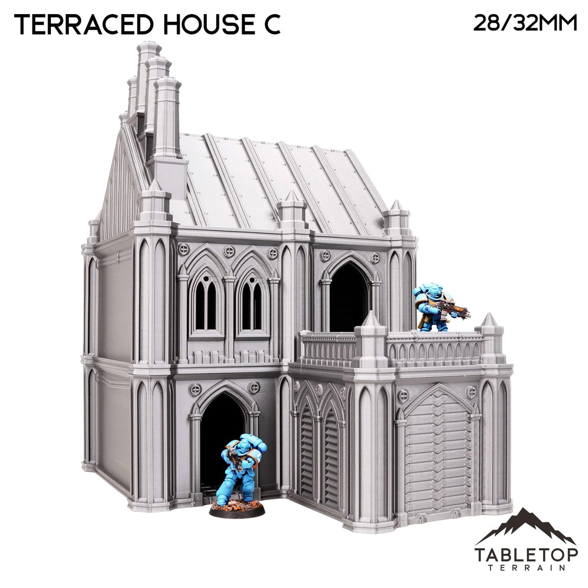 Tabletop Terrain Building Terraced House C - Emerita, Imperial Suburbs