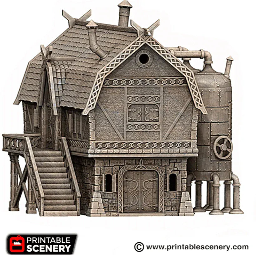 Tabletop Terrain Building The Brewhouse - Dwarven Fantasy Building