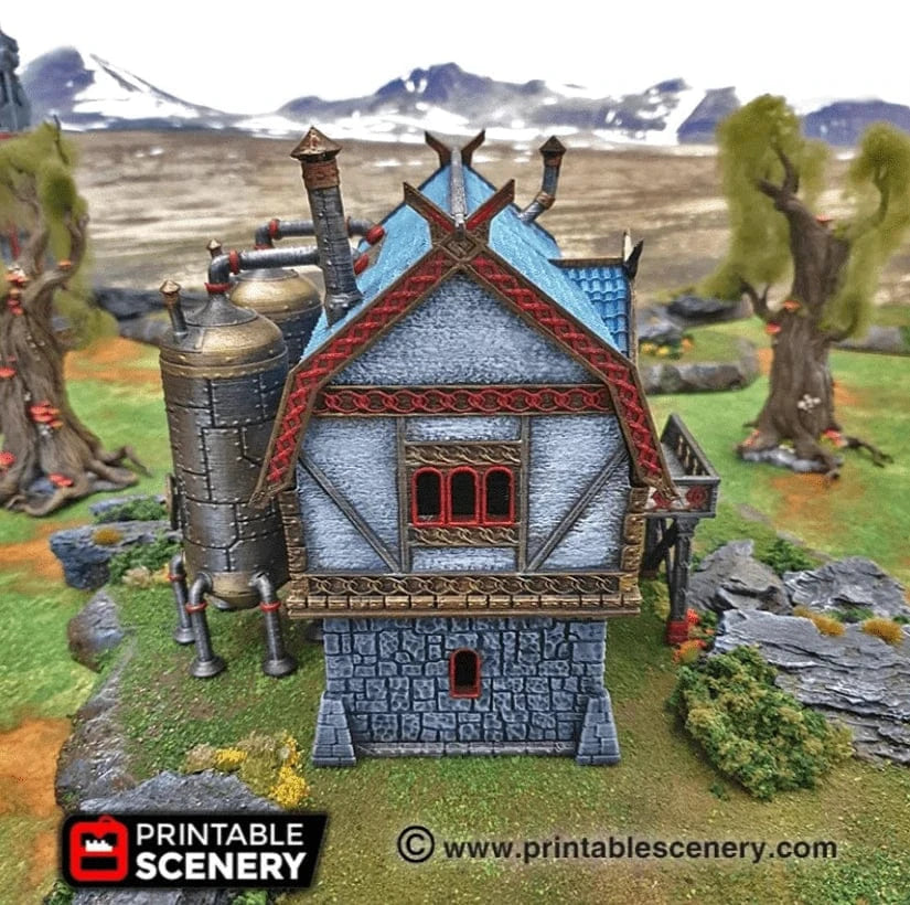Tabletop Terrain Building The Brewhouse - Dwarven Fantasy Building
