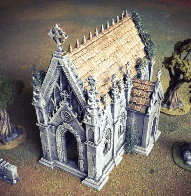 Tabletop Terrain Building The Chapel - Fantasy Building