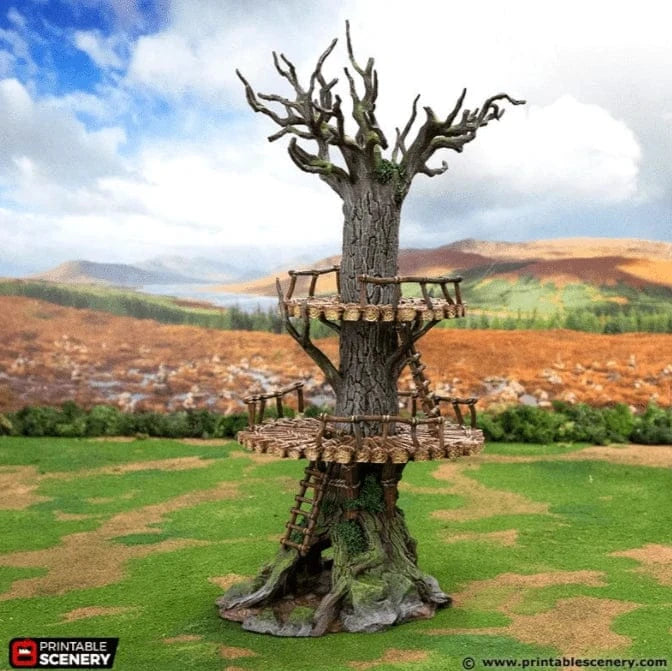 Tabletop Terrain Building The Forest Forts - Rise of the Halflings - Fantasy Building