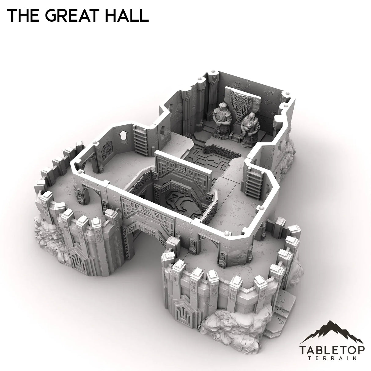 Tabletop Terrain Building The Great Hall - Kingdom of Durak Deep