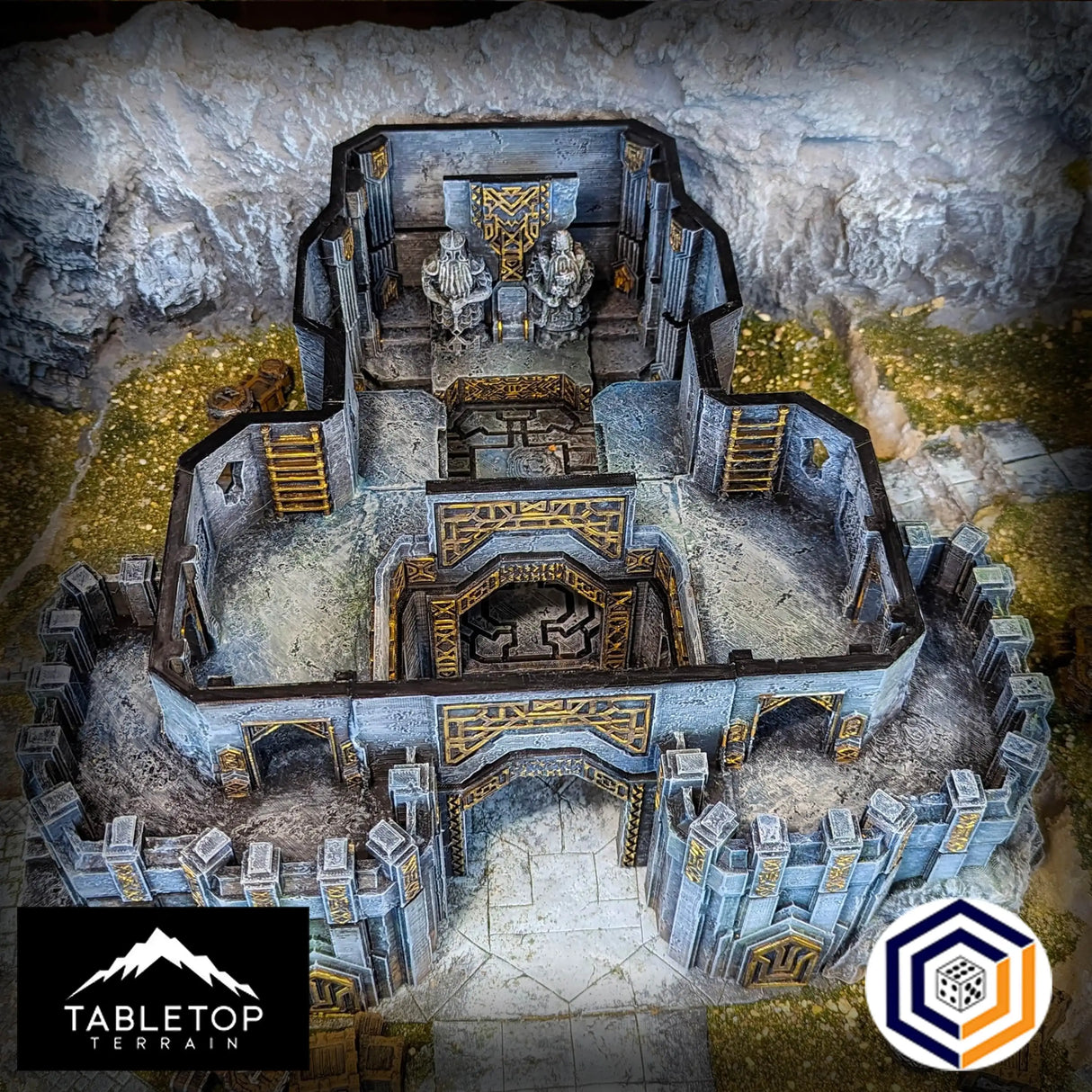 Tabletop Terrain Building The Great Hall - Kingdom of Durak Deep