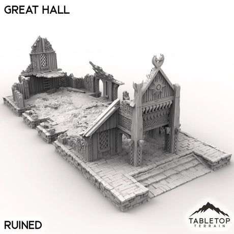 Tabletop Terrain Building The Great Hall - Kingdom of Saxonia