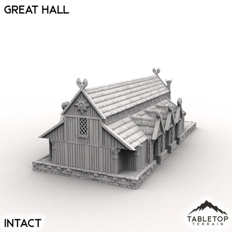 Tabletop Terrain Building The Great Hall - Kingdom of Saxonia
