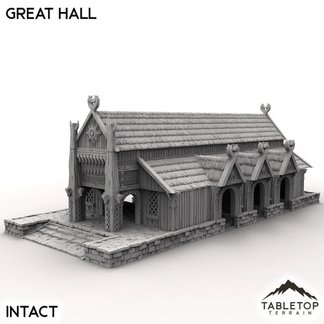 Tabletop Terrain Building The Great Hall - Kingdom of Saxonia