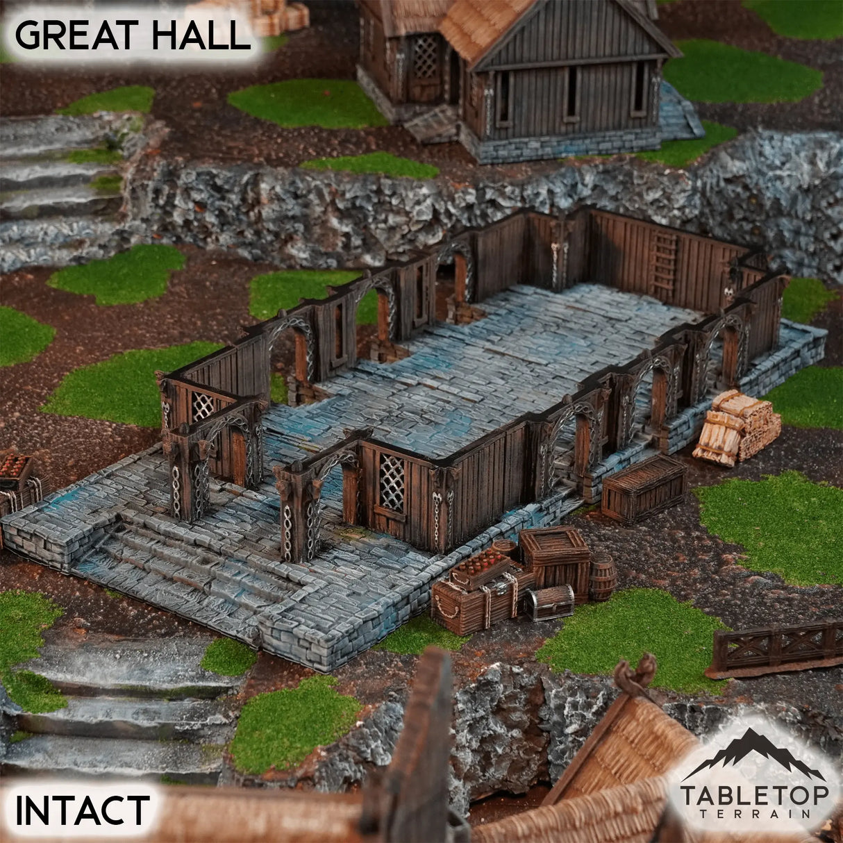 Tabletop Terrain Building The Great Hall - Kingdom of Saxonia
