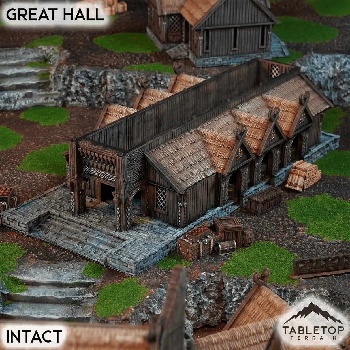 Tabletop Terrain Building The Great Hall - Kingdom of Saxonia