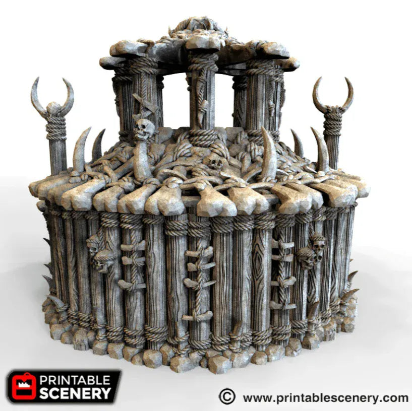 Tabletop Terrain Building The Witch Temple- Tribal Terrain