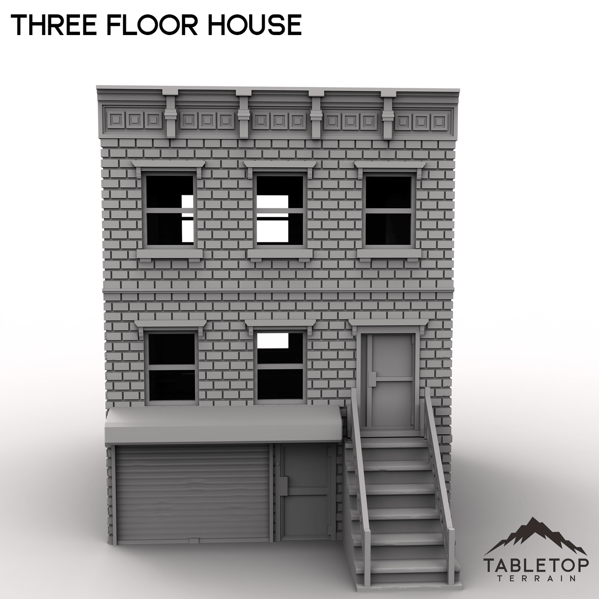 Tabletop Terrain Building Three Floor House