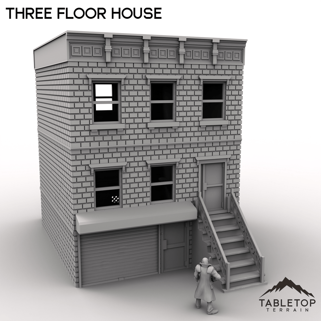 Tabletop Terrain Building Three Floor House