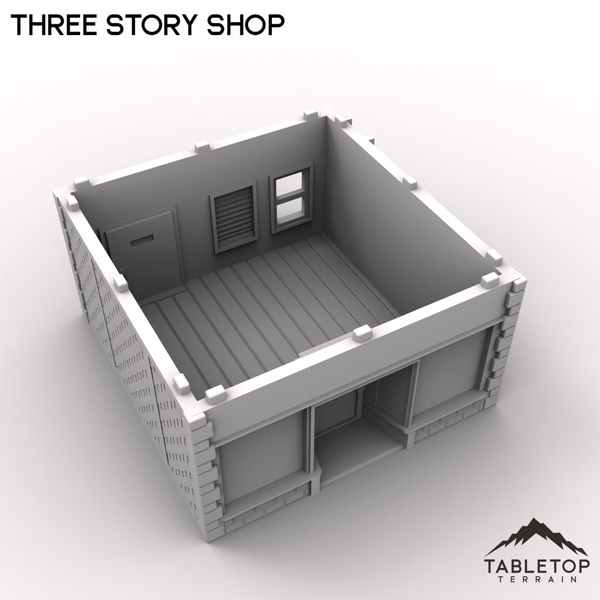 Tabletop Terrain Building Three Story Shop - MCP Building