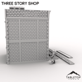 Tabletop Terrain Building Three Story Shop - MCP Building