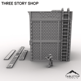 Tabletop Terrain Building Three Story Shop - MCP Building