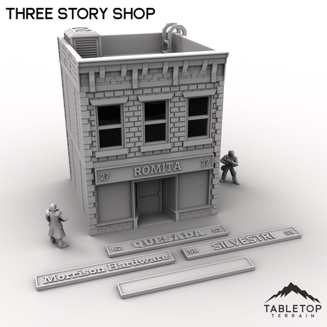 Tabletop Terrain Building Three Story Shop - MCP Building