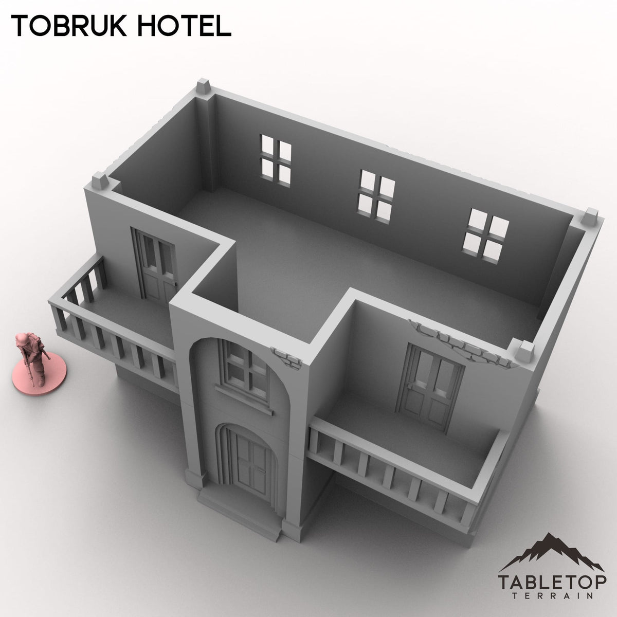 Tabletop Terrain Building Tobruk Hotel