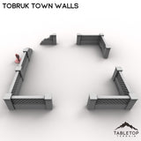 Tabletop Terrain Building Tobruk Town Walls