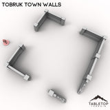 Tabletop Terrain Building Tobruk Town Walls