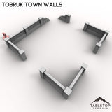 Tabletop Terrain Building Tobruk Town Walls